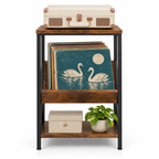 Meuble platine vinyle 40 cm, 3 niveaux | Dalmeri