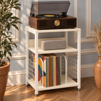 Meuble platine vinyle 40 cm, 3 niveaux | Talvenor