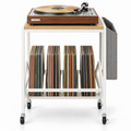 Meuble platine vinyle 43 cm, roulettes | Sarvelin