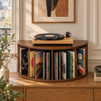 Meuble platine vinyle 60 cm, demi-lune | Hémicycle
