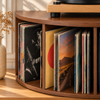 Meuble platine vinyle 60 cm, demi-lune | Hémicycle