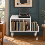Meuble platine vinyle 66 cm, station de charge | Pelvane