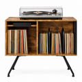 Meuble platine vinyle 80 cm, volet rabattable | Dornavel