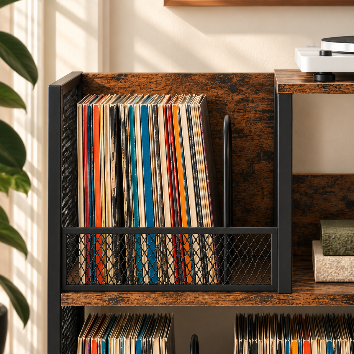 Meuble platine vinyle 83 cm, 3 niveaux | Kolvar