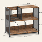 Meuble platine vinyle 83 cm, 3 niveaux | Kolvar