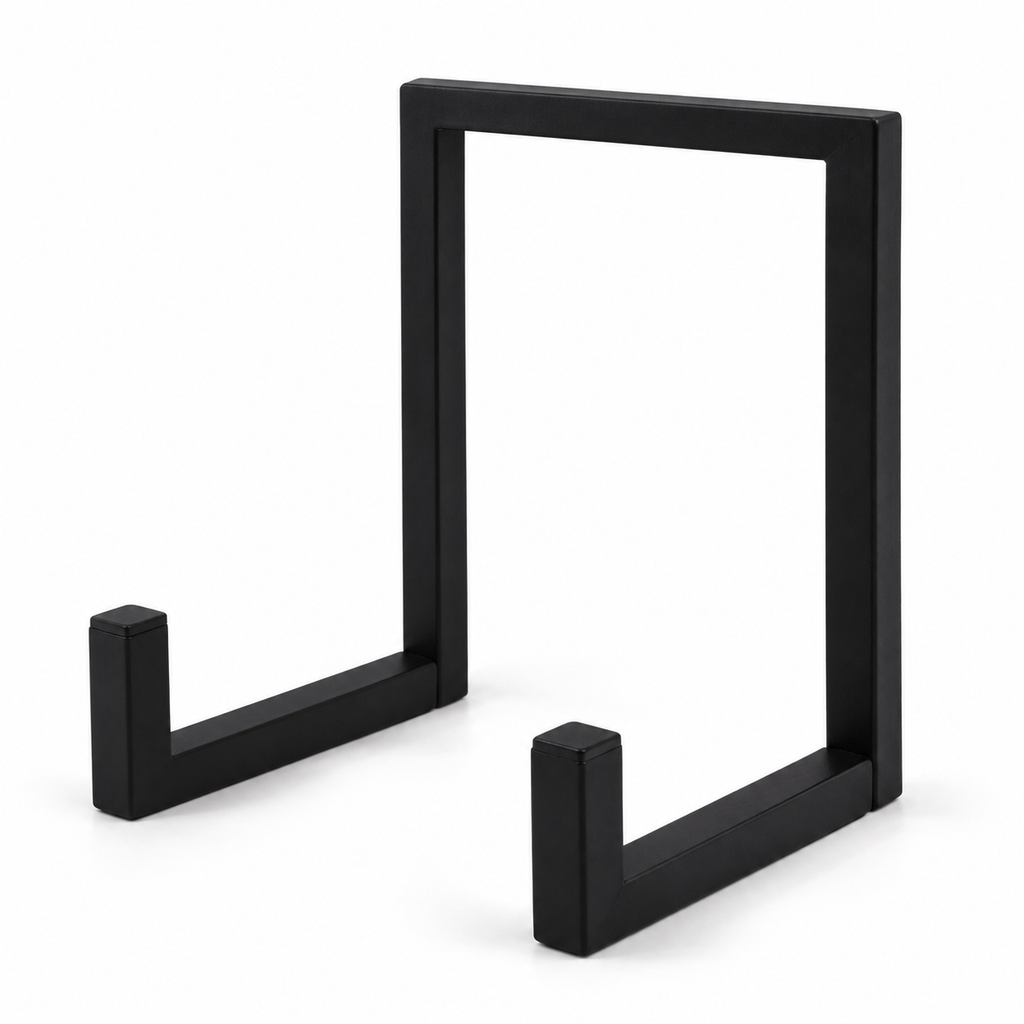 Support présentoir vinyle 15 cm, métal noir | Elvarin